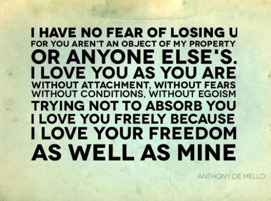 quote on freedom in love